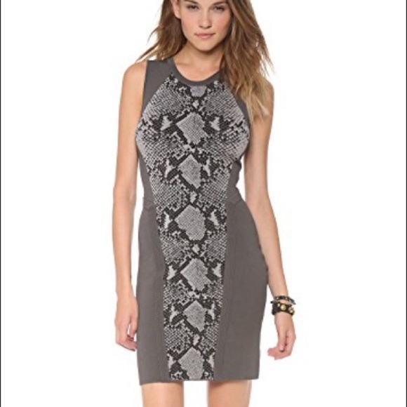 Diane Von Furstenberg Dresses & Skirts - DVF Franca Dress Light Grey Combo Womens Size P 2 Bodycon Sleeveless